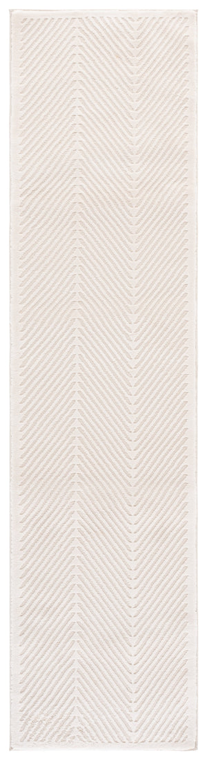Safavieh Lauren Woolhill 2X8 Ivory Runner Rug — Minimalist Power-Loomed Polyester, Low-Profile Hallway Accent LRL1173A-28