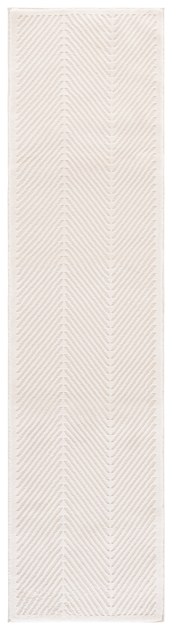 Safavieh Lauren Woolhill 2X8 Ivory Runner Rug — Minimalist Power-Loomed Polyester, Low-Profile Hallway Accent LRL1173A-28