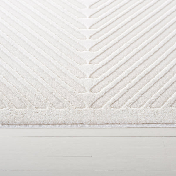 Safavieh Lauren Woolhill 2X8 Ivory Runner Rug — Minimalist Power-Loomed Polyester, Low-Profile Hallway Accent LRL1173A-28