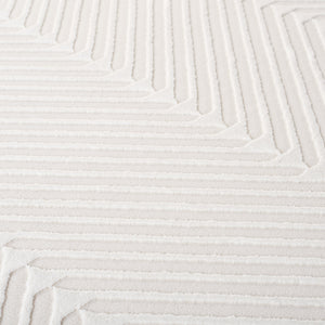 Safavieh Lauren Woolhill 2X8 Ivory Runner Rug — Minimalist Power-Loomed Polyester, Low-Profile Hallway Accent LRL1173A-28