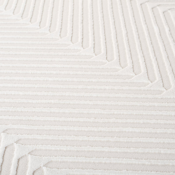 Safavieh Lauren Woolhill 2X8 Ivory Runner Rug — Minimalist Power-Loomed Polyester, Low-Profile Hallway Accent LRL1173A-28