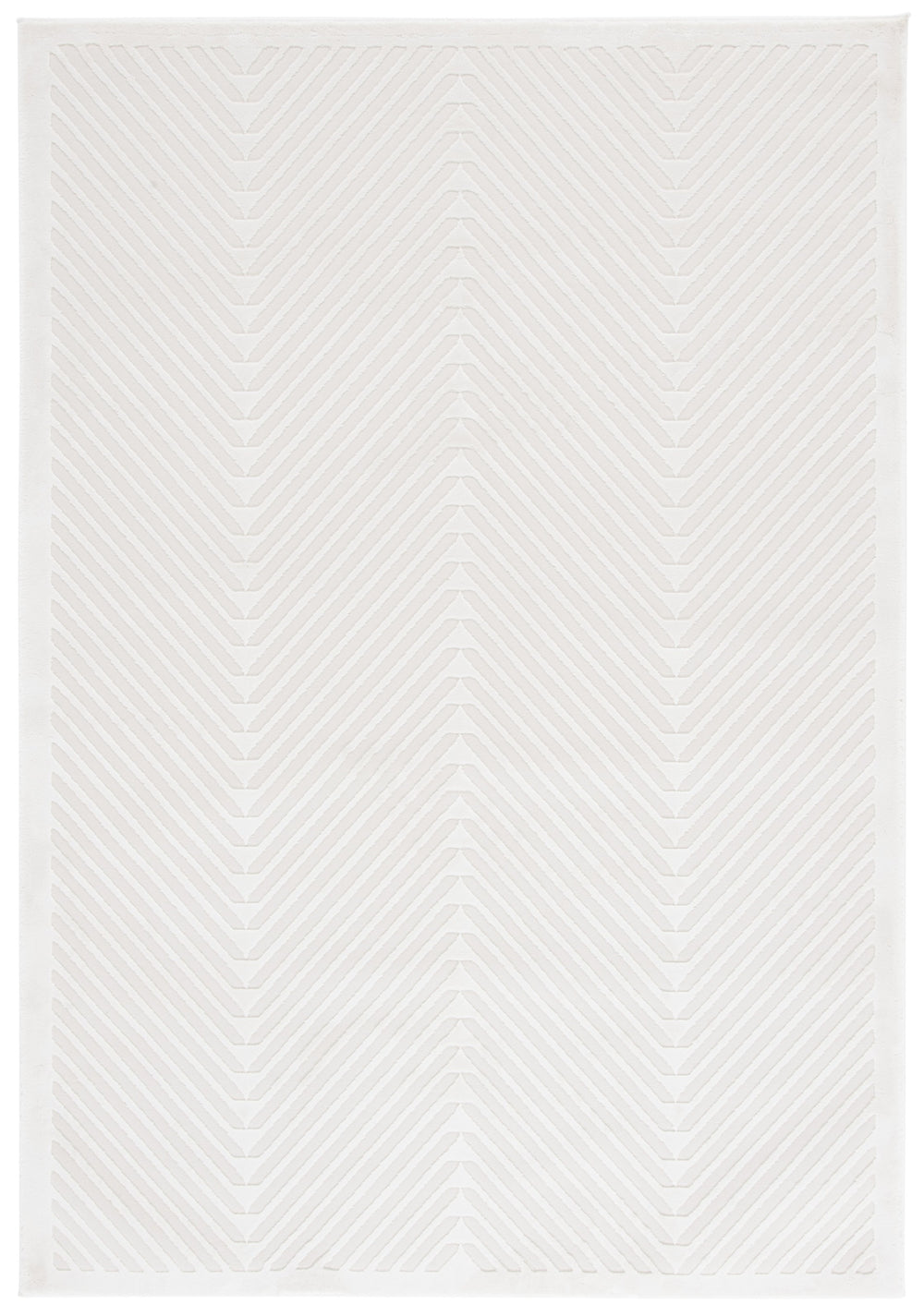 Safavieh Lauren Woolhill 2X8 Ivory Runner Rug — Minimalist Power-Loomed Polyester, Low-Profile Hallway Accent LRL1173A-28