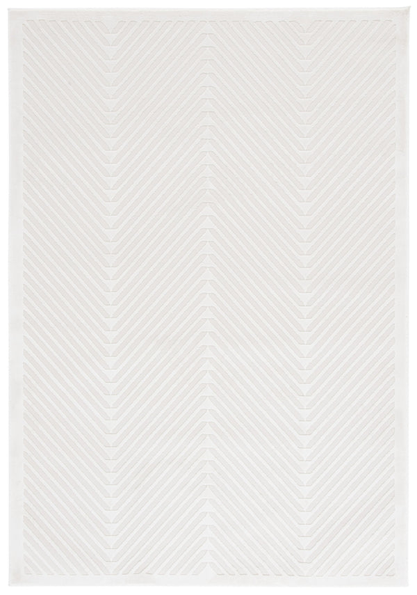 Safavieh Lauren Woolhill 2X8 Ivory Runner Rug — Minimalist Power-Loomed Polyester, Low-Profile Hallway Accent LRL1173A-28