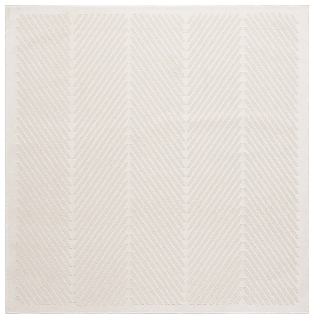 Safavieh Lauren Woolhill 2X8 Ivory Runner Rug — Minimalist Power-Loomed Polyester, Low-Profile Hallway Accent LRL1173A-28