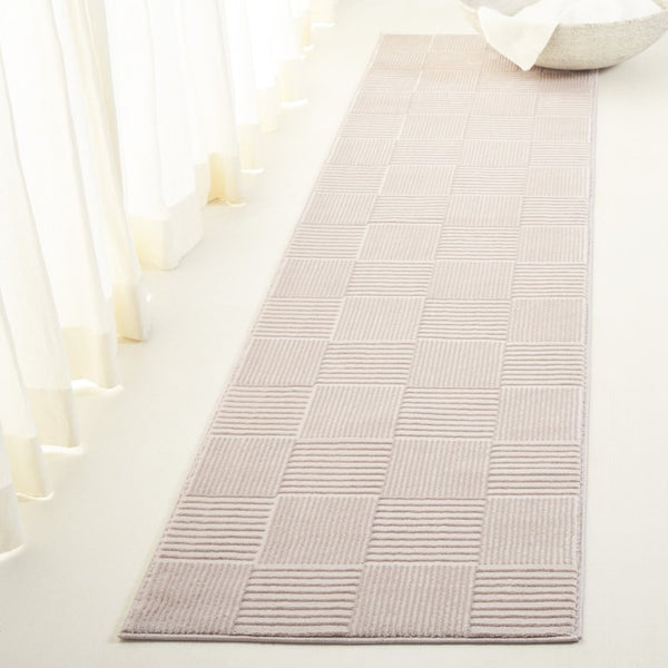 Safavieh Lrl Textured Stripe Block Pattern Polyester Runner Rug for Hallways and Entryways 2'-0" x 8'-0" LRL1174B-28