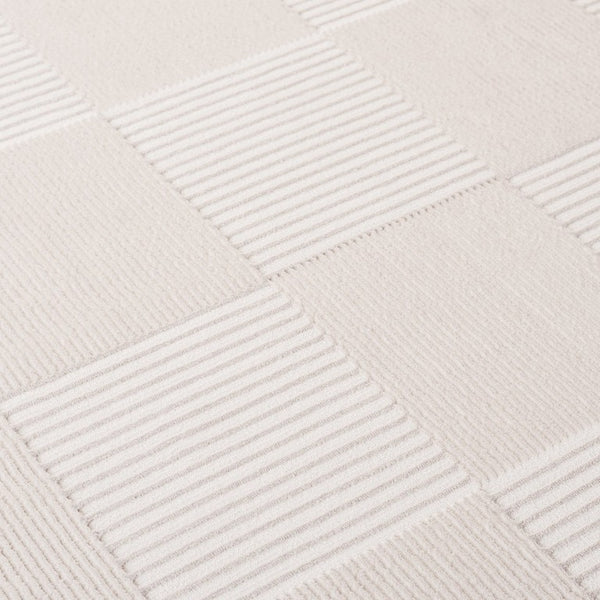 Safavieh Lrl Textured Stripe Block Pattern Polyester Runner Rug for Hallways and Entryways 6'-7" x 6'-7" LRL1174B-7SQ