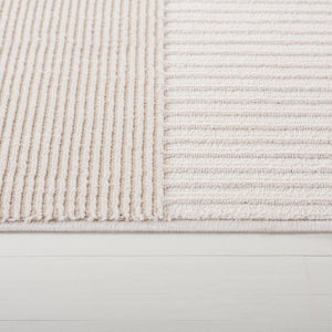 Safavieh Lrl Textured Stripe Block Pattern Polyester Runner Rug for Hallways and Entryways 8'-0" x 10'-0" LRL1174B-8
