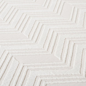 Safavieh Lrl Bolton Ivory Chevron Polyester Runner Rug for Hallways and Entryways 2'-0" x 8'-0" LRL1175A-28
