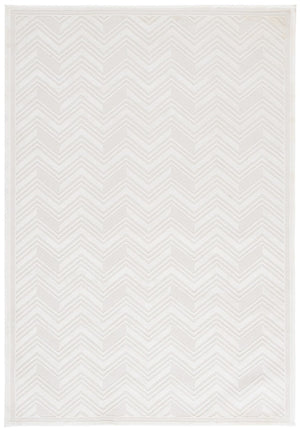 Safavieh Lrl Bolton Ivory Chevron Polyester Runner Rug for Hallways and Entryways 5'-0" x 7'-0" LRL1175A-5