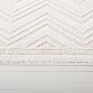 Safavieh Lrl Bolton Ivory Chevron Polyester Runner Rug for Hallways and Entryways 5'-0" x 7'-0" LRL1175A-5