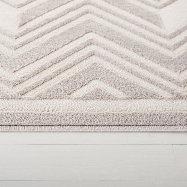 Safavieh Lrl Chevron Runner Rug Power Loomed Polyester Neutral Ivory Beige Hallway Accent 2'-0" x 8'-0" LRL1175B-28