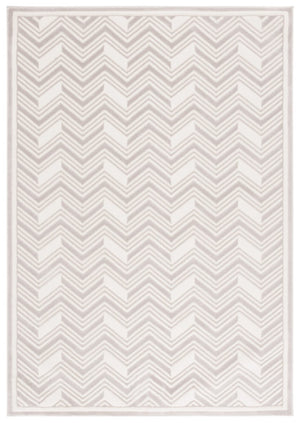 Safavieh Lrl Chevron Runner Rug Power Loomed Polyester Neutral Ivory Beige Hallway Accent 5'-0" x 7'-0" LRL1175B-5