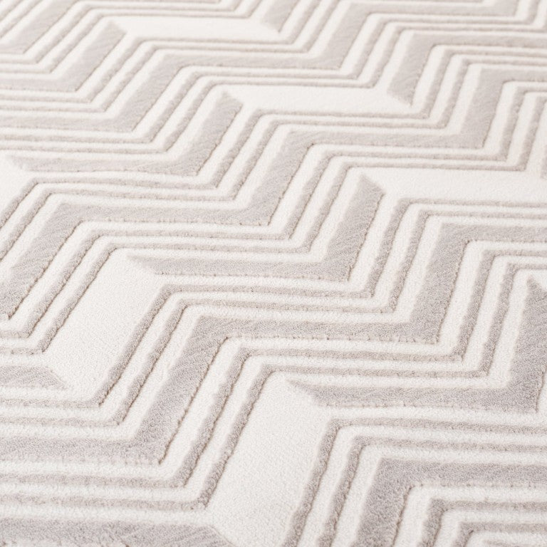 Safavieh Lrl Chevron Runner Rug Power Loomed Polyester Neutral Ivory Beige Hallway Accent 8'-0" x 10'-0" LRL1175B-8