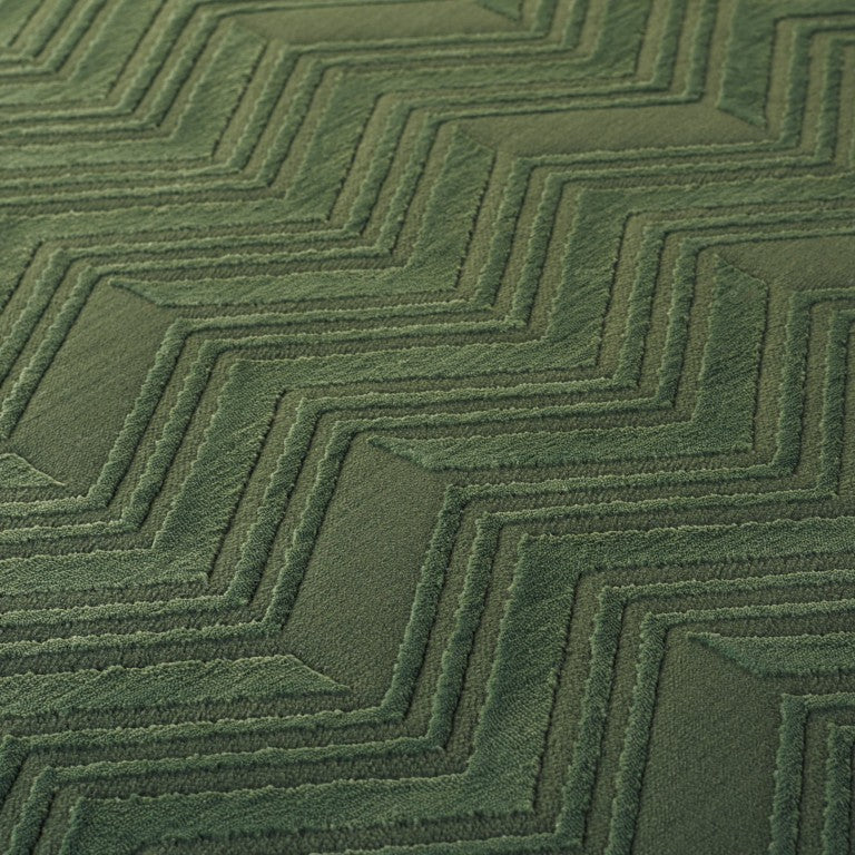 Safavieh Lrl Bolton Chevron Area Rug Power Loomed Polyester Plush Pile for Modern Interiors 6'7" x 6'7" LRL1175W-7SQ