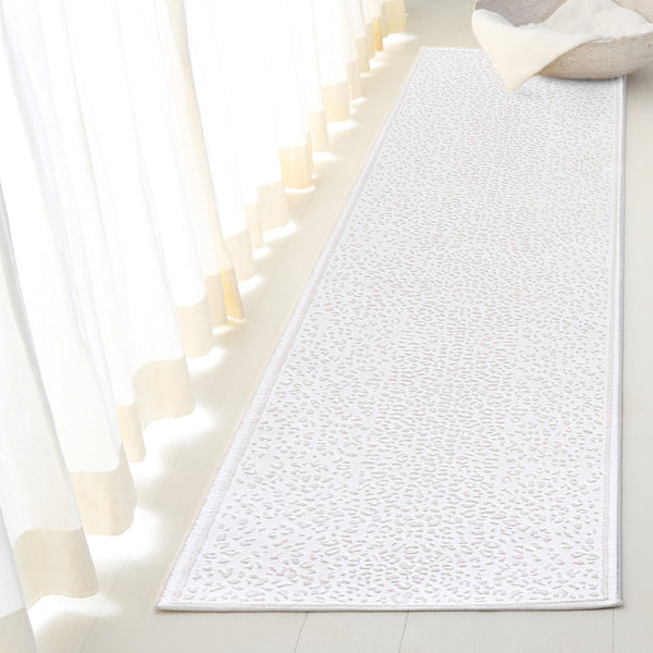 Safavieh Lrl Ivory Runner Rug 2X8 Ft – Low-Profile 1/2" Pile, Power-Loomed Polyester, Stain-Resistant Elegance LRL1176A-28