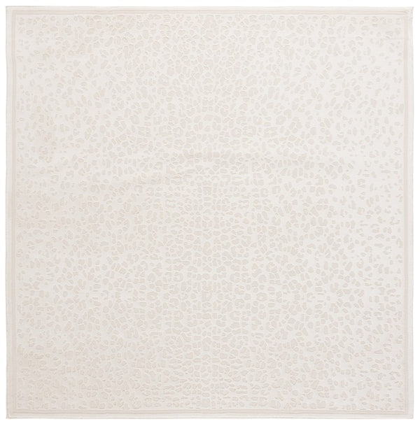 Safavieh Lrl Butler Ivory Low Pile Polyester Area Rug Turkey Woven for Modern Living Spaces 6'-7" x 6'-7" LRL1176A-7SQ