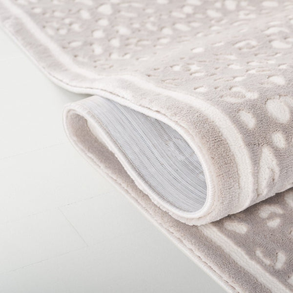 Safavieh Lrl Power Loomed Polyester Runner Rug Neutral Beige Ivory Hallway Entryway Accent 5'-0" x 7'-0" LRL1176B-5