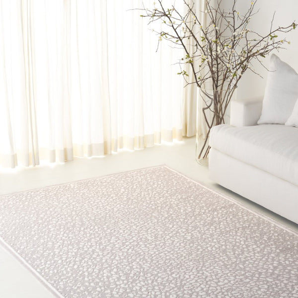 Safavieh Lrl Power Loomed Polyester Runner Rug Neutral Beige Ivory Hallway Entryway Accent 5'-0" x 7'-0" LRL1176B-5
