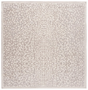 Safavieh Lrl Power Loomed Polyester Runner Rug Neutral Beige Ivory Hallway Entryway Accent 6'-7" x 6'-7" LRL1176B-7SQ