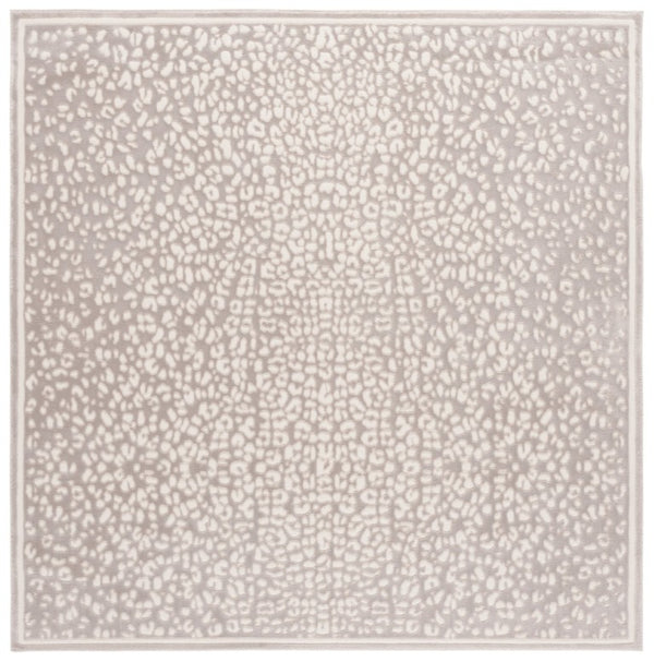 Safavieh Lrl Power Loomed Polyester Runner Rug Neutral Beige Ivory Hallway Entryway Accent 6'-7" x 6'-7" LRL1176B-7SQ