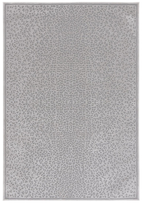 Safavieh Lrl Abstract Grey Tonal Area Rug Power Loomed Polyester for Modern Living Spaces 5'-0" x 7'-0" LRL1176F-5