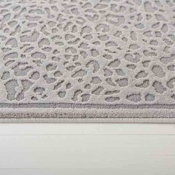 Safavieh Lrl Abstract Grey Tonal Area Rug Power Loomed Polyester for Modern Living Spaces 5'-0" x 7'-0" LRL1176F-5