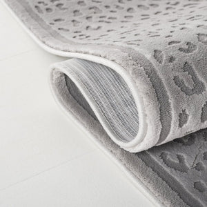 Safavieh Lrl Abstract Grey Tonal Area Rug Power Loomed Polyester for Modern Living Spaces 6'-7" x 8'-6" LRL1176F-6