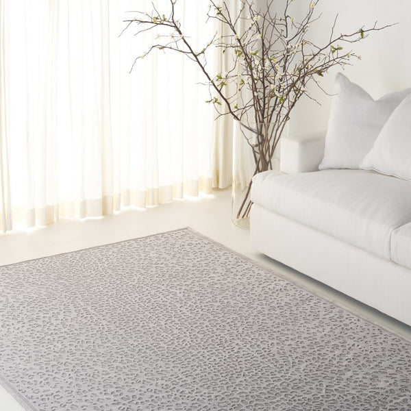 Safavieh Lrl Abstract Grey Tonal Area Rug Power Loomed Polyester for Modern Living Spaces 6'-7" x 8'-6" LRL1176F-6