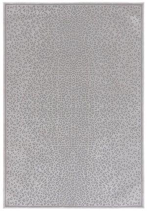 Safavieh Lrl Abstract Grey Tonal Area Rug Power Loomed Polyester for Modern Living Spaces 6'-7" x 8'-6" LRL1176F-6