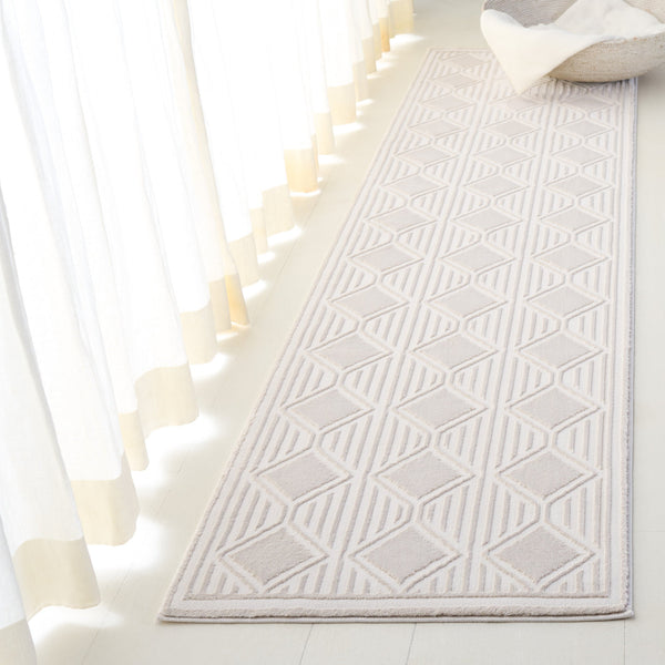 Safavieh Lrl Kimberley Ivory/Beige 5X7 Modern Geometric Area Rug – Plush 1/2" Polyester, Power-Loomed Turkey Durable Elegance LRL1177B-28