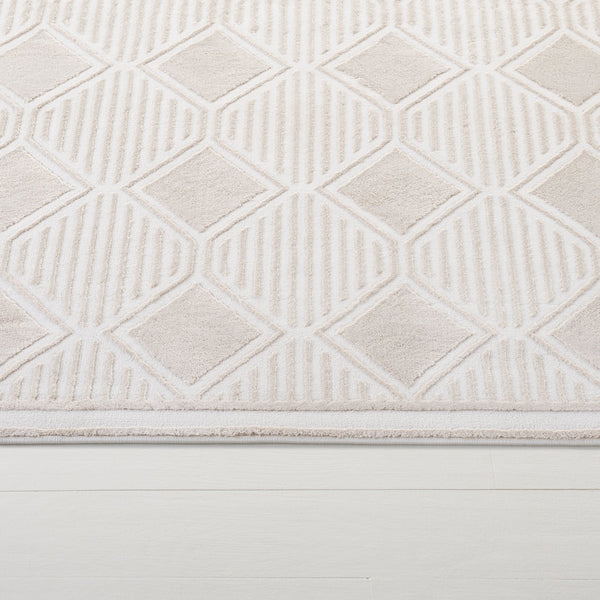 Safavieh Lrl Kimberley Ivory/Beige 5X7 Modern Geometric Area Rug – Plush 1/2" Polyester, Power-Loomed Turkey Durable Elegance LRL1177B-28