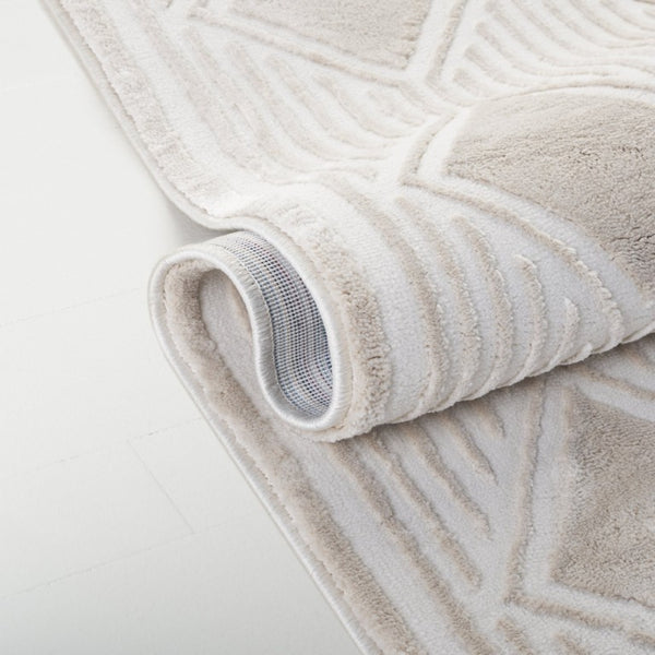 Safavieh Lrl Kimberley Power Loomed Polyester Area Rug Neutral Ivory Beige Modern Living Room 5'-0" x 7'-0" LRL1177B-5