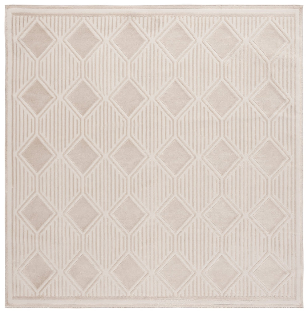 Safavieh Lrl Kimberley Ivory/Beige 5X7 Modern Geometric Area Rug – Plush 1/2" Polyester, Power-Loomed Turkey Durable Elegance LRL1177B-28