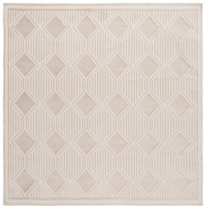Safavieh Lrl Kimberley Power Loomed Polyester Area Rug Neutral Ivory Beige Modern Living Room 6'-7" x 6'-7" LRL1177B-7SQ