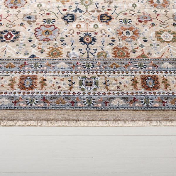 Safavieh Lauren Traditional Power-Loomed 9X12 Beige Grey-Rust Area Rug — Low Pile, Durable, Easy Care 9'-0" x 13'-0" LRL1182B-9