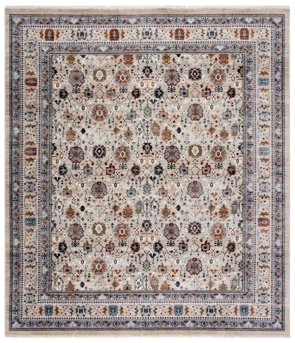 Safavieh Lauren Traditional Power-Loomed 9X12 Beige Grey-Rust Area Rug — Low Pile, Durable, Easy Care 9'-0" x 13'-0" LRL1182B-9