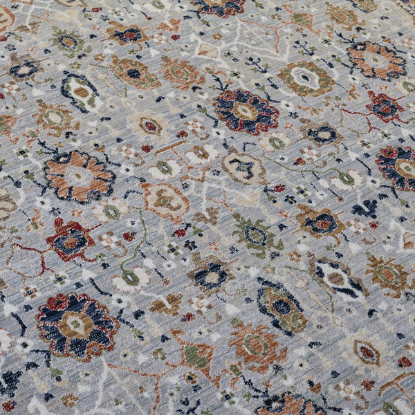 Safavieh Lauren Power-Loomed Runner Rug In Grey & Black-Rust, Oriental-Traditional Motif, Durable Low-Profile Finish 2'-0" x 8'-0" LRL1182F-28