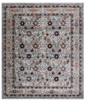 Safavieh Lauren Ralph Geometric Area Rug Power Loomed in Turkey with Rust and Grey Tones LRL1182F-8