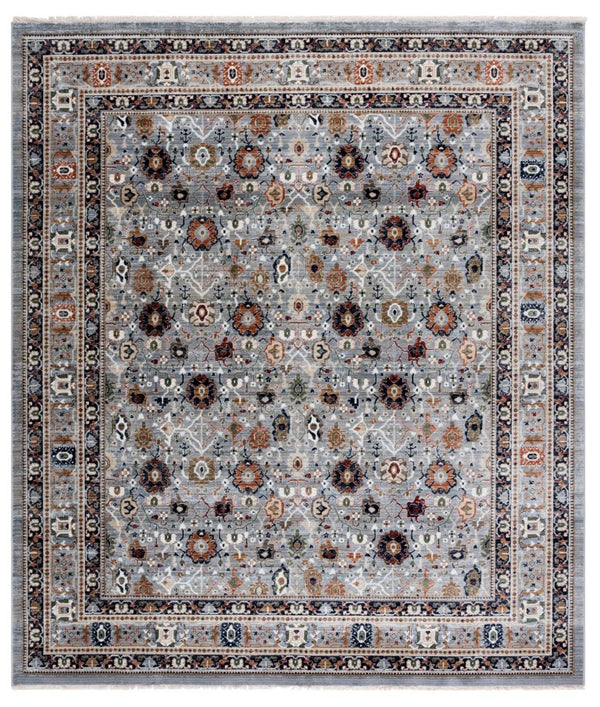 Safavieh Lauren Ralph Geometric Area Rug Power Loomed in Turkey with Rust and Grey Tones LRL1182F-8