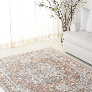 Safavieh Lauren Ralph Traditional Medallion Polyester Runner Rug for Hallways 5'-0" x 7'-0" LRL1270B-5