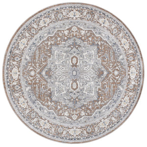 Safavieh Lauren Ralph Traditional Medallion Polyester Runner Rug for Hallways 6'-7" x 6'-7" - Round LRL1270B-7R
