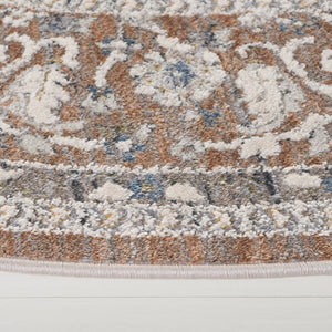 Safavieh Lauren Ralph Traditional Medallion Polyester Runner Rug for Hallways 6'-7" x 6'-7" - Round LRL1270B-7R
