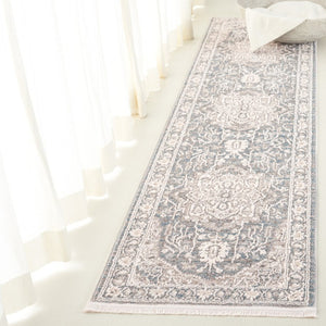 Safavieh Lauren Ralph Traditional Polyester Runner Rug for Hallways and Entryways in Blue Grey 2'-0" x 8'-0" LRL1270M-28