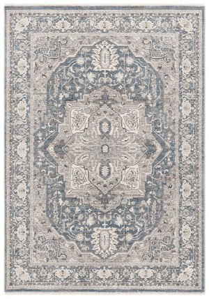 Safavieh Lauren Ralph Traditional Polyester Runner Rug for Hallways and Entryways in Blue Grey 6'-3" x 8'-9" LRL1270M-6