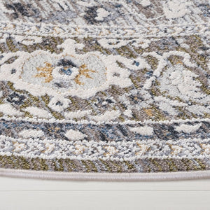 Safavieh Lauren Ralph Power-Loomed Polyester Runner Rug for Hallways and Entryways 6'-7" x 6'-7" Round LRL1270Y-7R