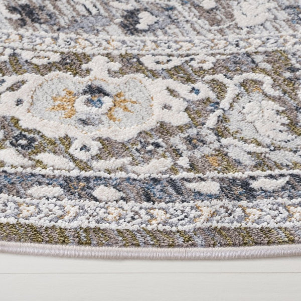 Safavieh Lauren Ralph Power-Loomed Polyester Runner Rug for Hallways and Entryways 6'-7" x 6'-7" Round LRL1270Y-7R