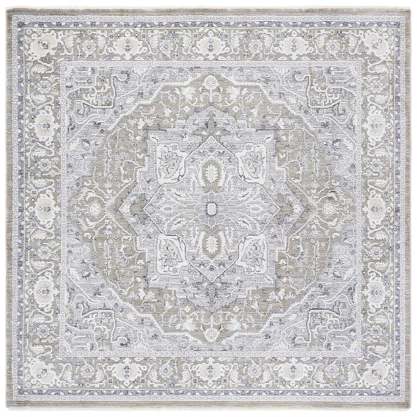 Safavieh Lauren Ralph Power-Loomed Polyester Runner Rug for Hallways and Entryways 6'-7" x 6'-7" Square LRL1270Y-7SQ
