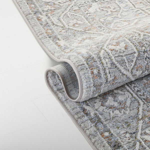 Safavieh Lauren Ralph Clover Medallion Runner Rug Traditional Floral Polyester Hallway Accent 6'-3" x 8'-9" LRL1272F-6