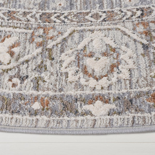 Safavieh Lauren Ralph Clover Medallion Runner Rug Traditional Floral Polyester Hallway Accent 6'-7" x 6'-7" (Round) LRL1272F-7R