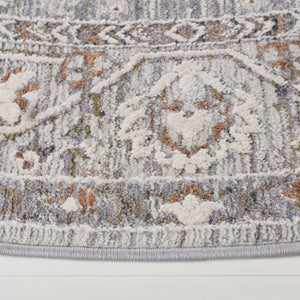 Safavieh Lauren Ralph Clover Medallion Runner Rug Traditional Floral Polyester Hallway Accent 6'-7" x 6'-7" (Round) LRL1272F-7R